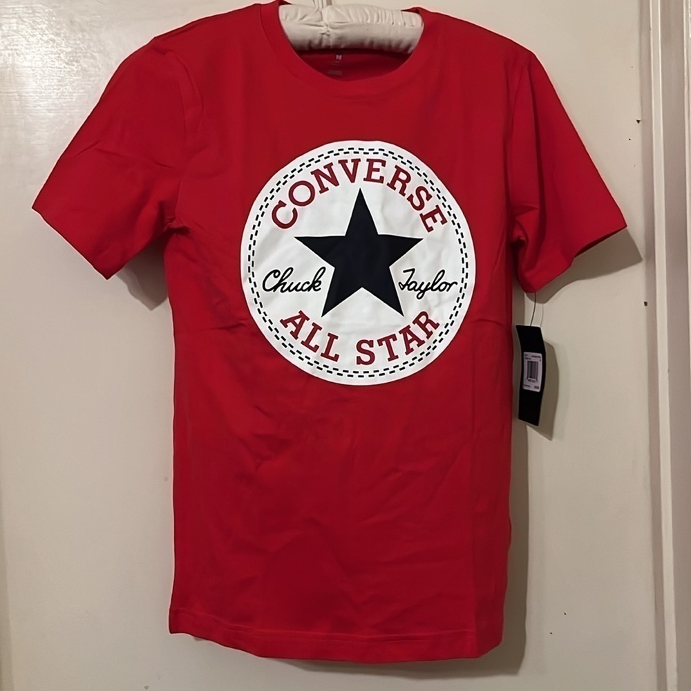 NWT Converse boys red T-shirt size Medium